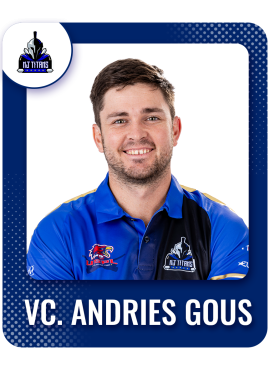 Andries Gous (Vice Captain)